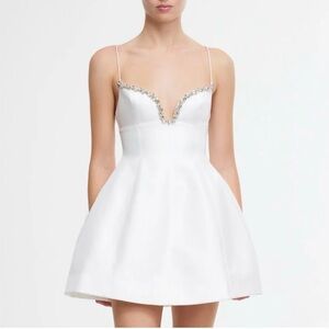 Acler Oakwood Mini Dress - White